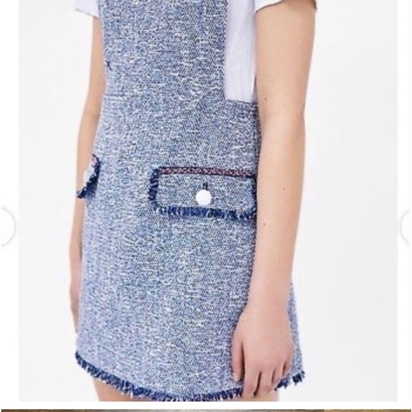 Zara blue tweed mini dress - Picture 4 of 15